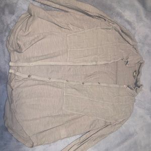 Beige button up